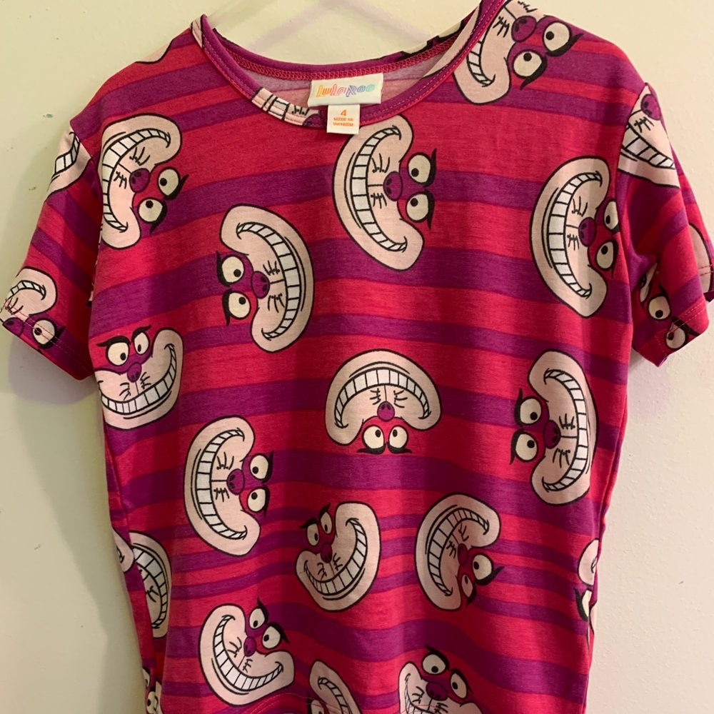 Lularoe Gracie size 4 Cheshire Cat